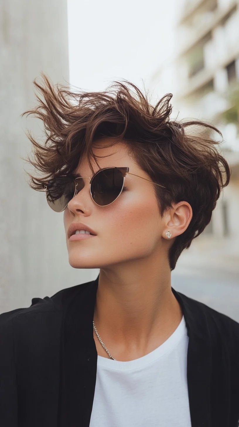 Effortlessly Chic: The Textured Pixie with a Modern Twist