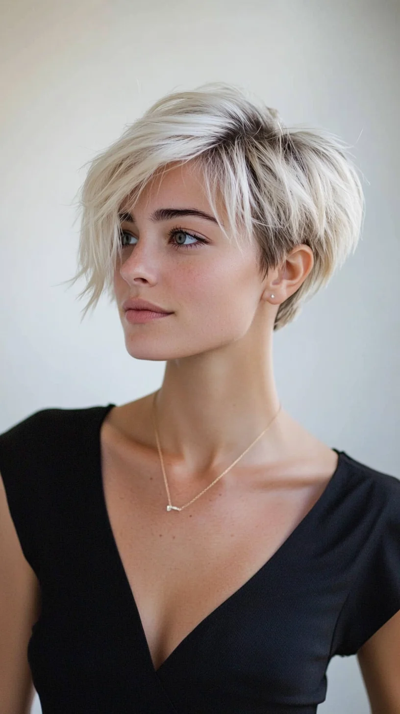 Effortlessly Chic The Textured Short Pixie Cut