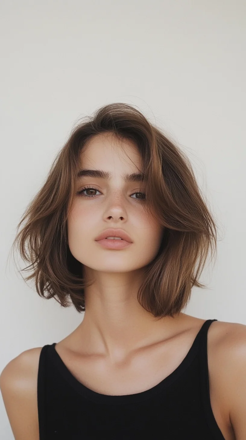 Effortlessly Chic The Textured Shoulder-Length Bob