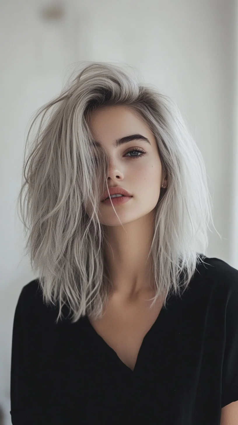 Effortlessly Chic The Textured Silver Beach Waves