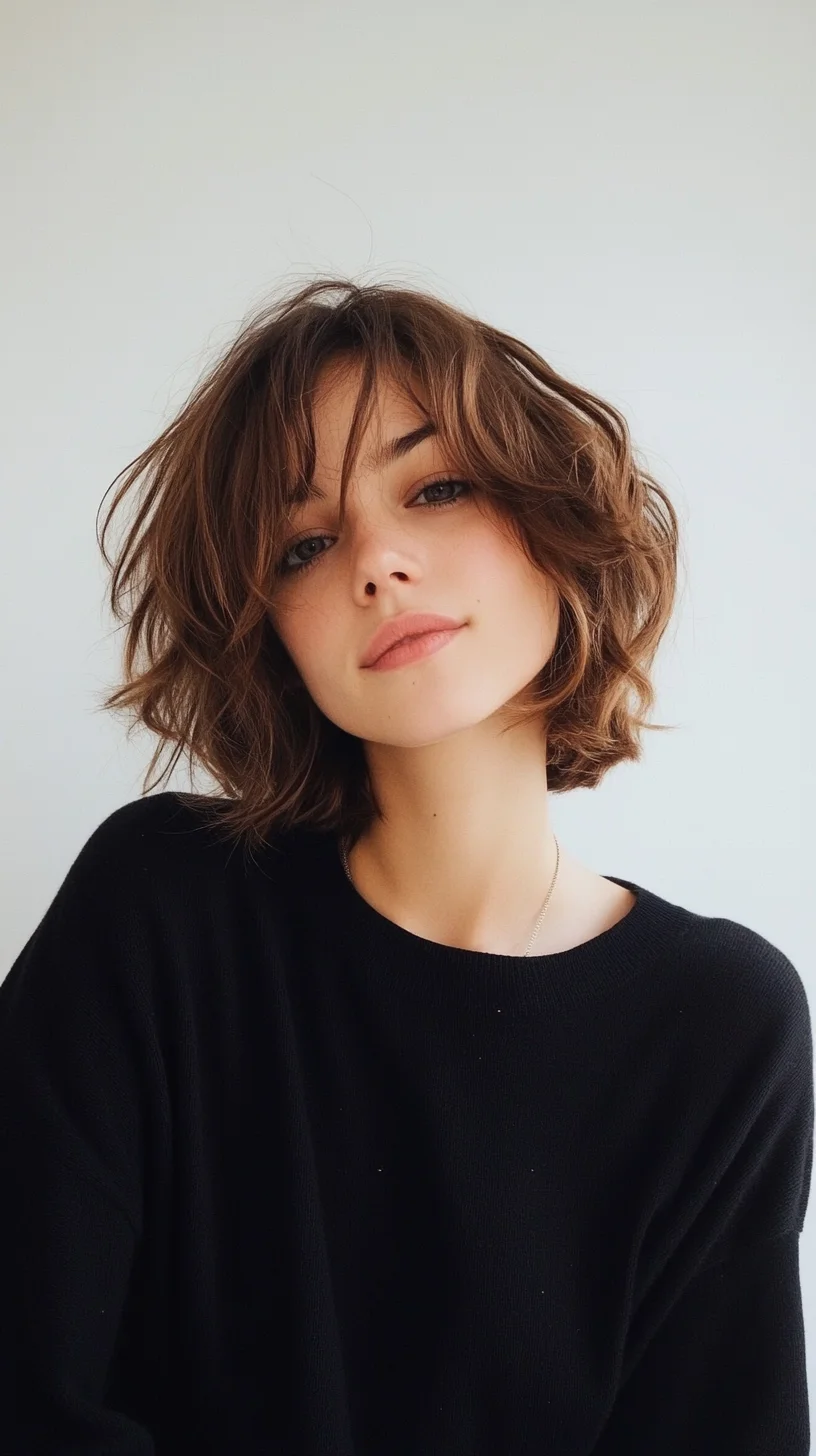 Effortlessly Chic The Textured, Tousled Bob for Every Face Shape