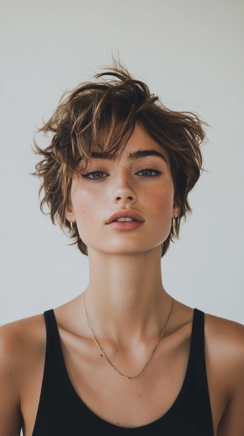 Effortlessly Chic: The Textured Tousled Pixie Cut