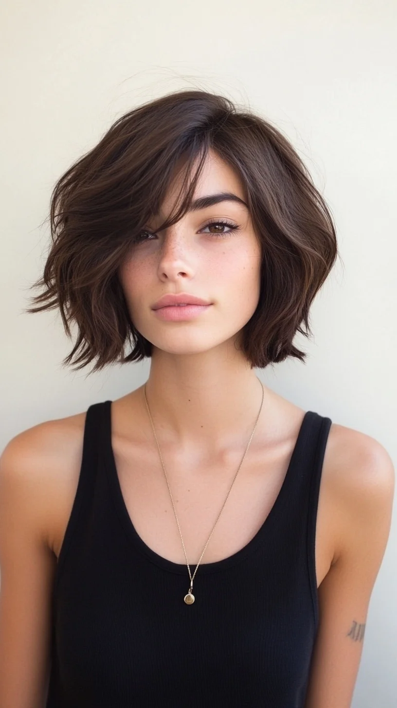 Effortlessly Chic The Textured Wavy Bob