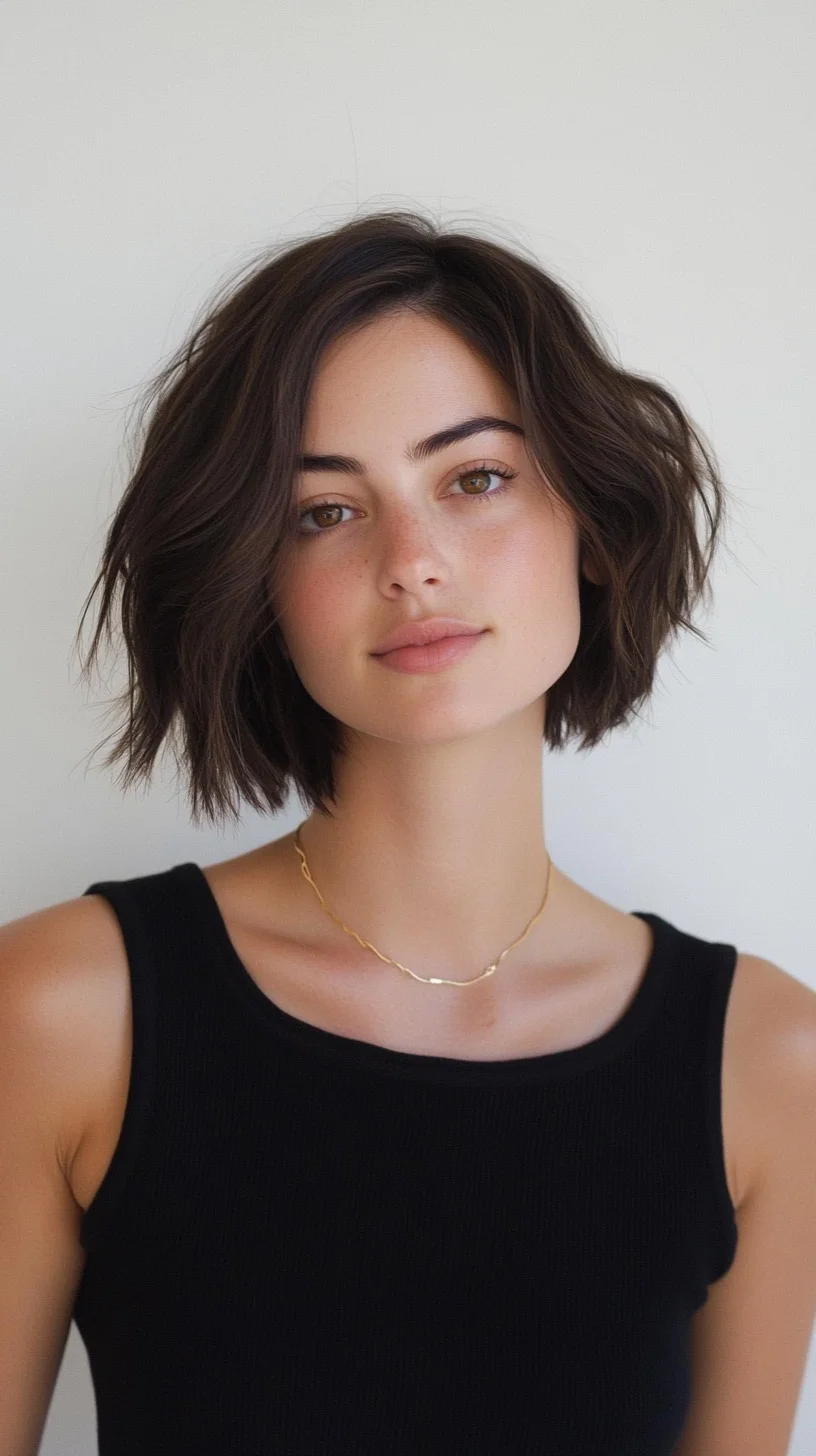 Effortlessly Chic The Textured Wavy Bob