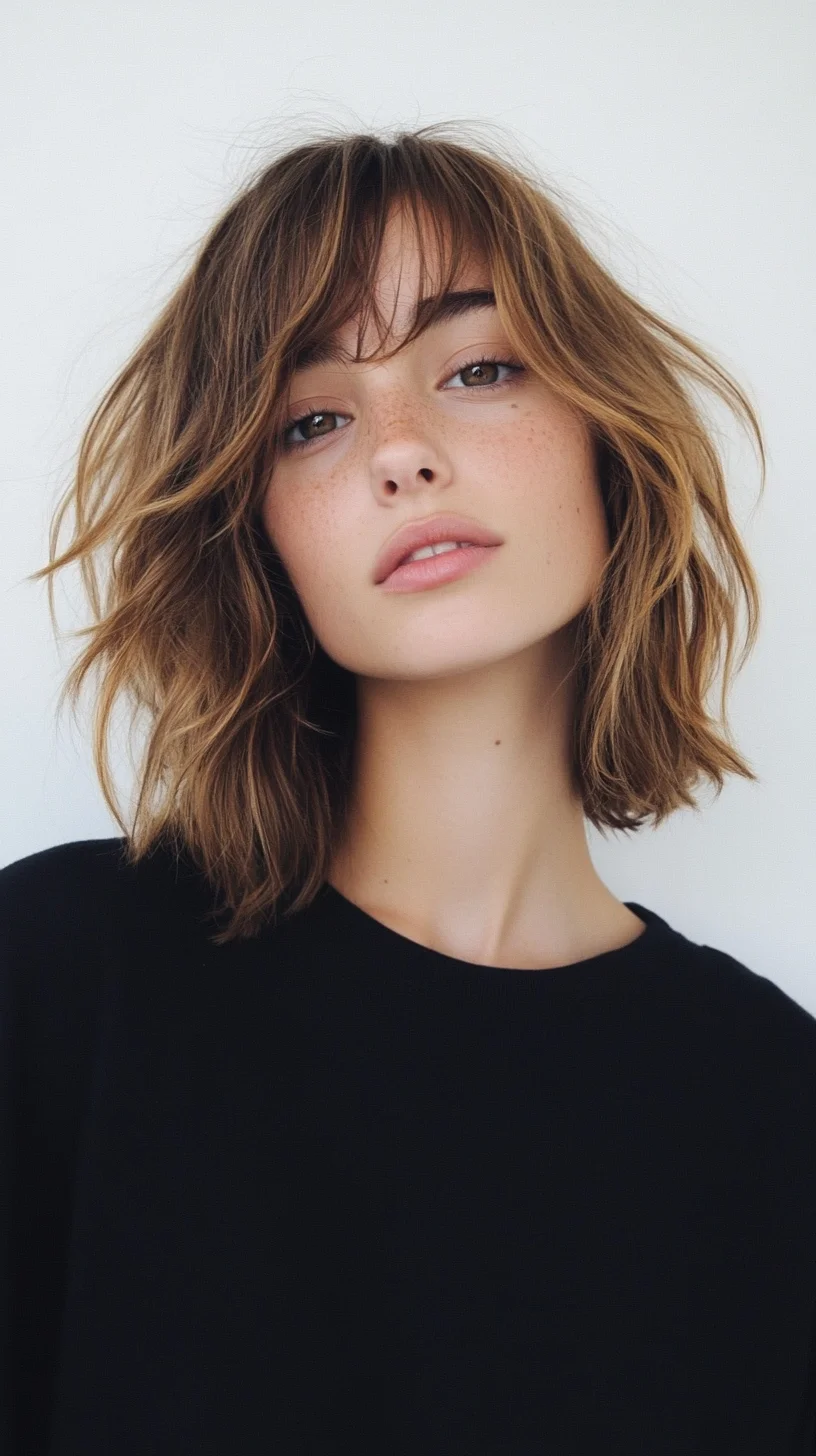 Effortlessly Chic The Textured Wavy Bob