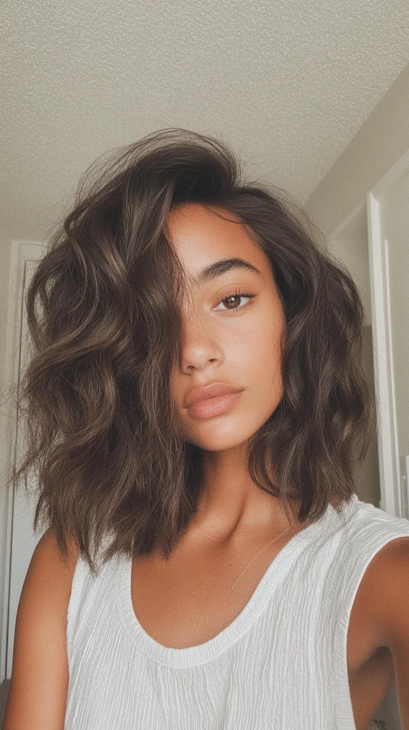 Effortlessly Chic The Textured Wavy Lob