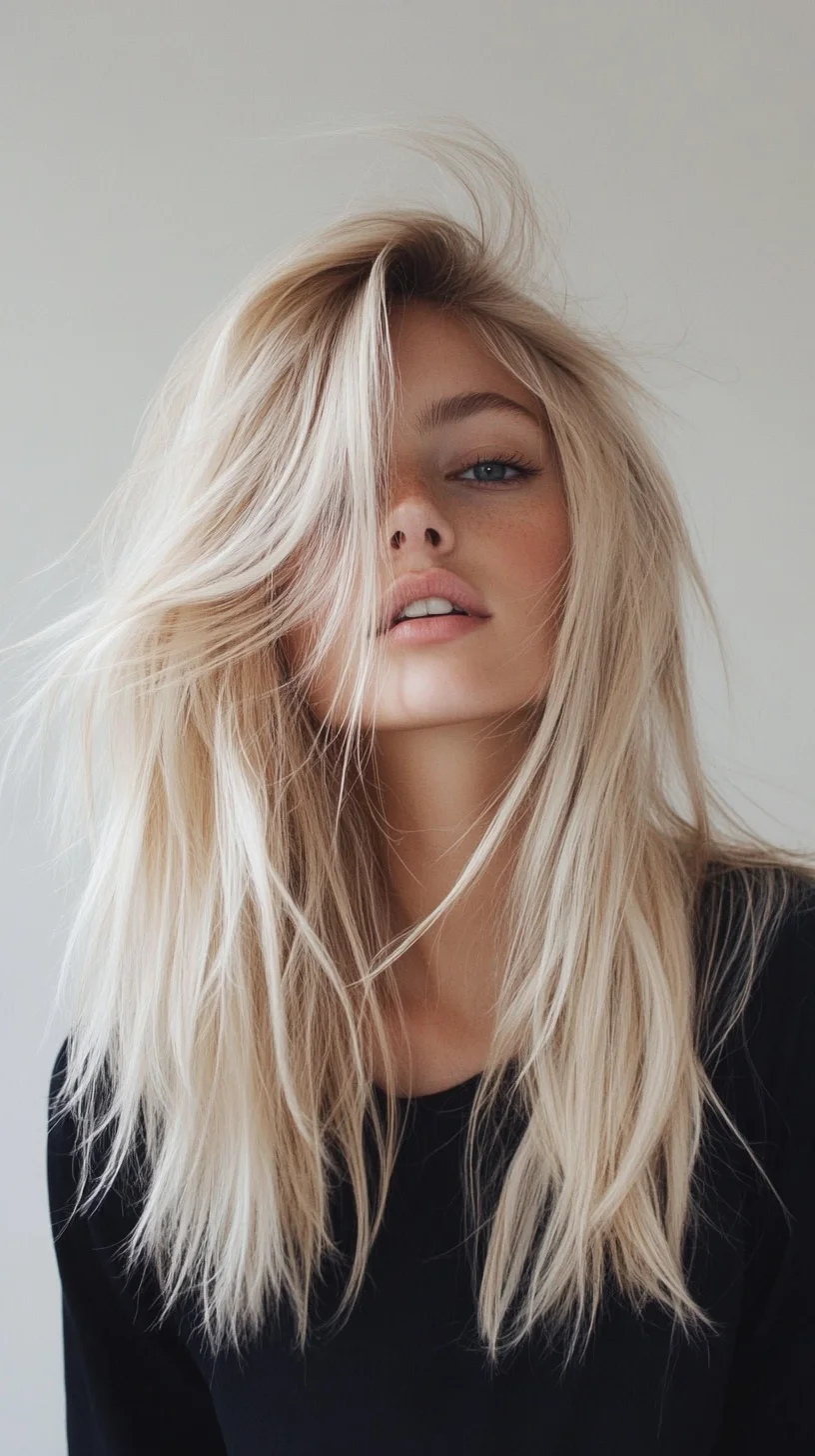 Effortlessly Chic: The Tousled Blonde Mane