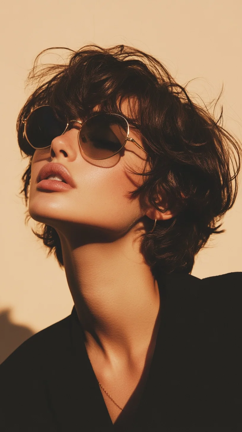 Effortlessly Chic: The Tousled Bob with Flirty Waves