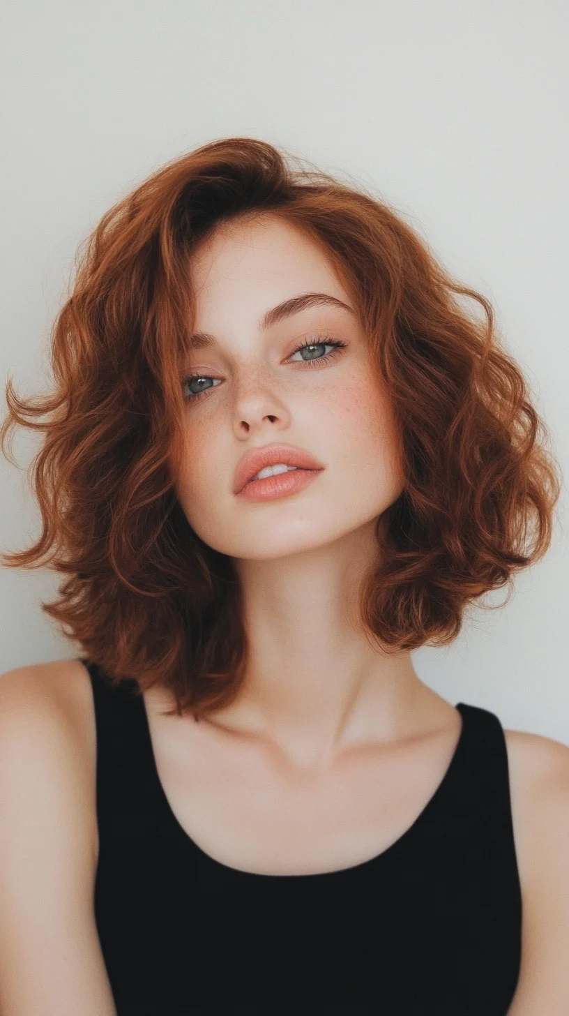 Effortlessly Chic: The Tousled Bob with Soft Waves