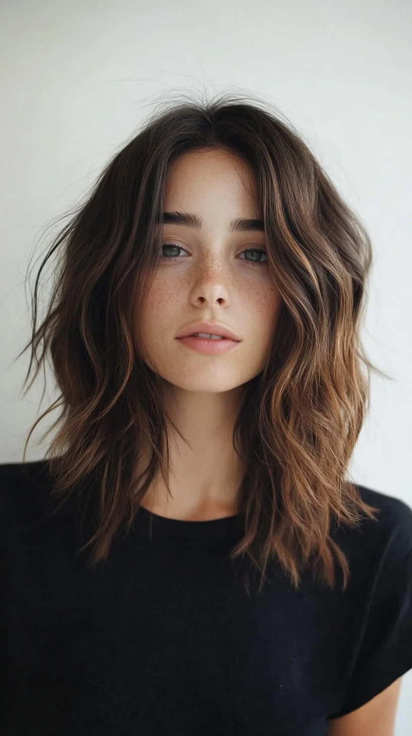 Effortlessly Chic: The Tousled Layered Lob