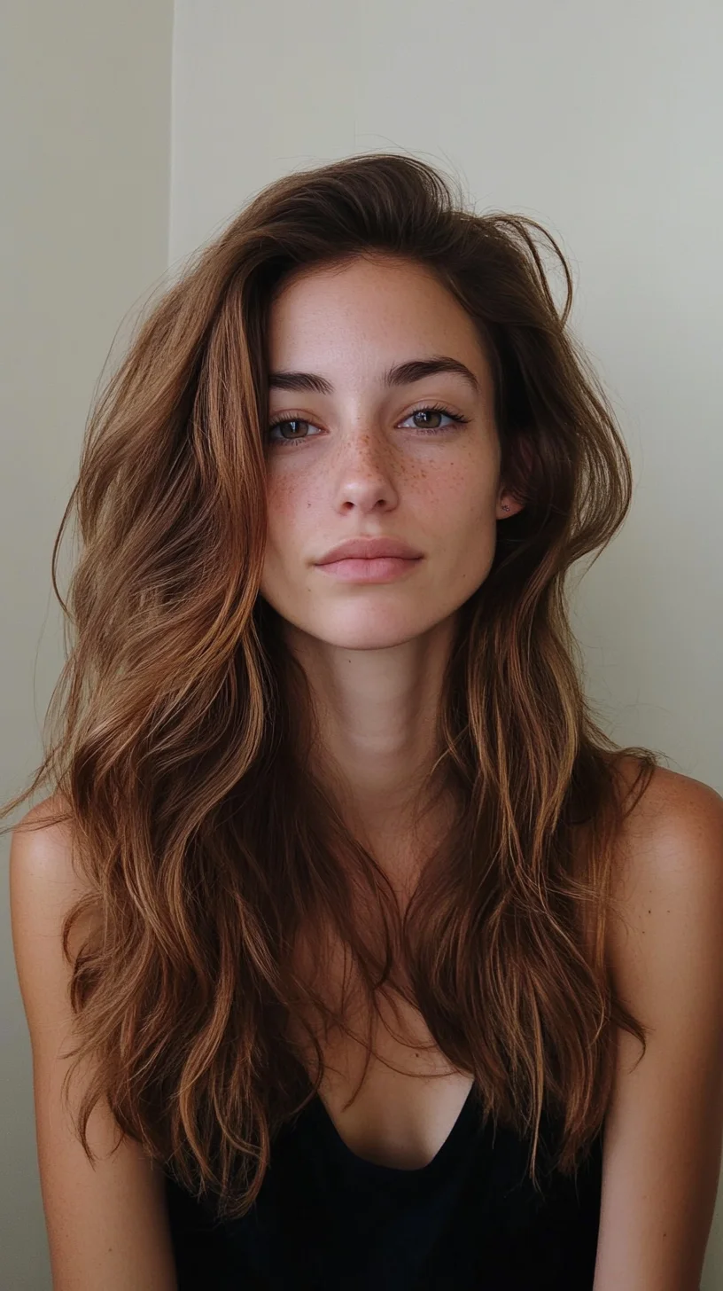 Effortlessly Chic: The Tousled Lob with Natural Waves