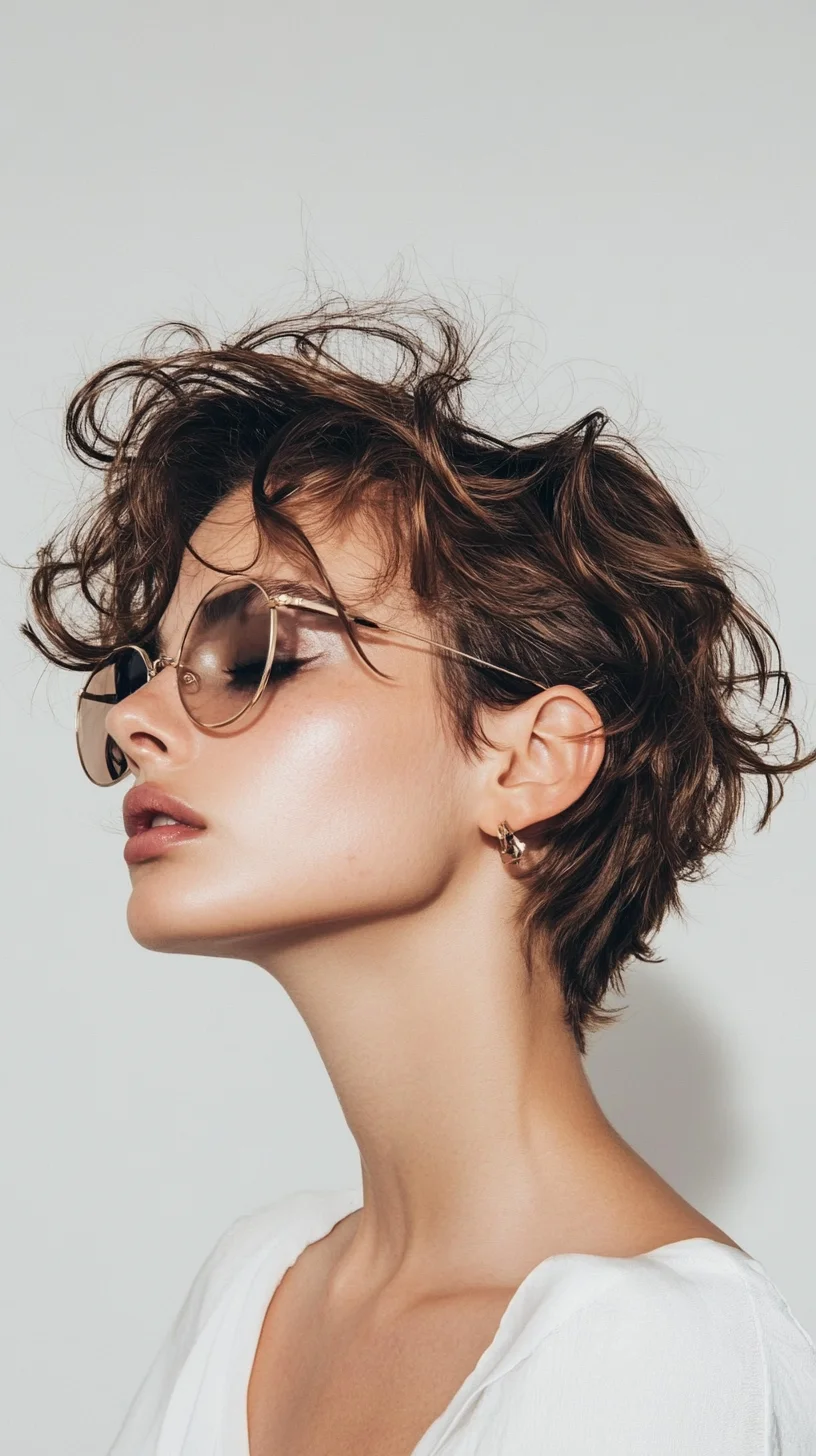 Effortlessly Chic The Tousled Pixie that Radiates Confidence