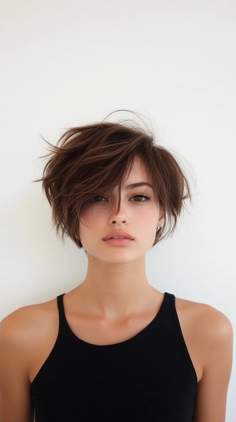 Effortlessly Chic: The Undone Textured Bob