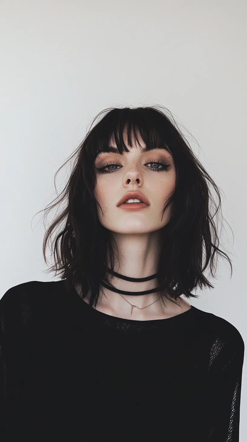 Effortlessly Chic The Versatile Blunt Bob with Soft Bangs