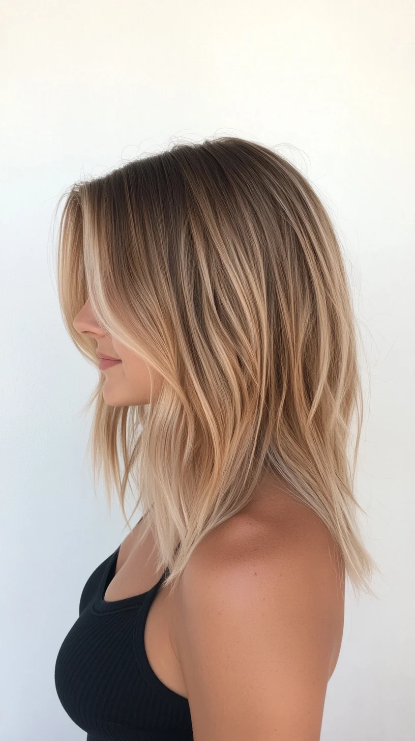 Effortlessly Chic: The Versatile Shoulder-Length Wavy Hairstyle