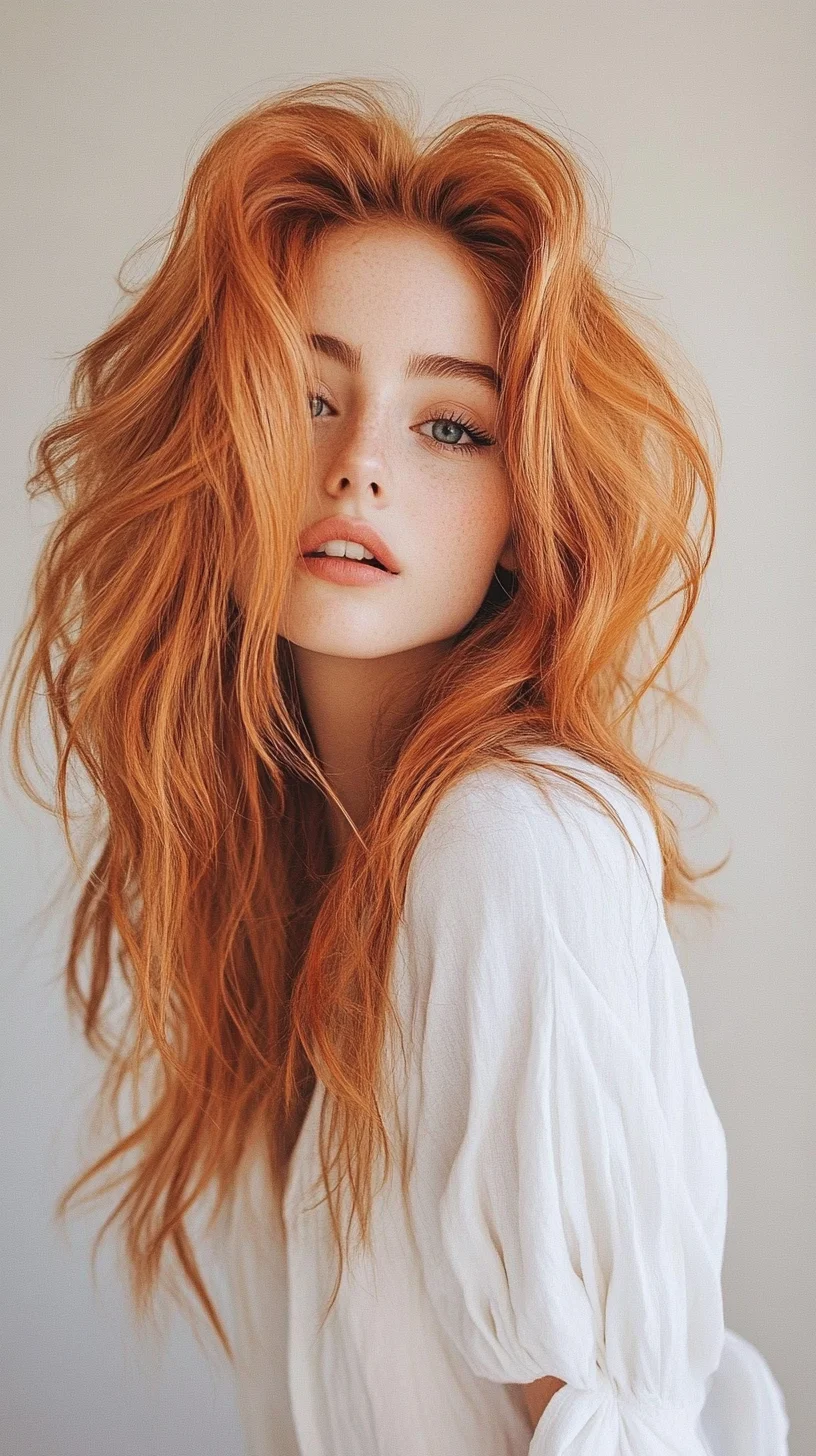 Effortlessly Chic The Voluminous Copper Waves