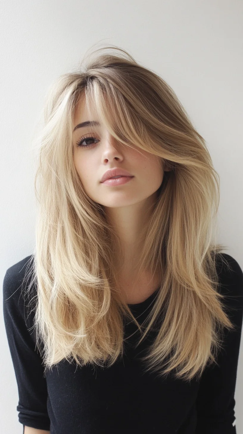 Effortlessly Chic: The Voluminous Long Layered Hairstyle