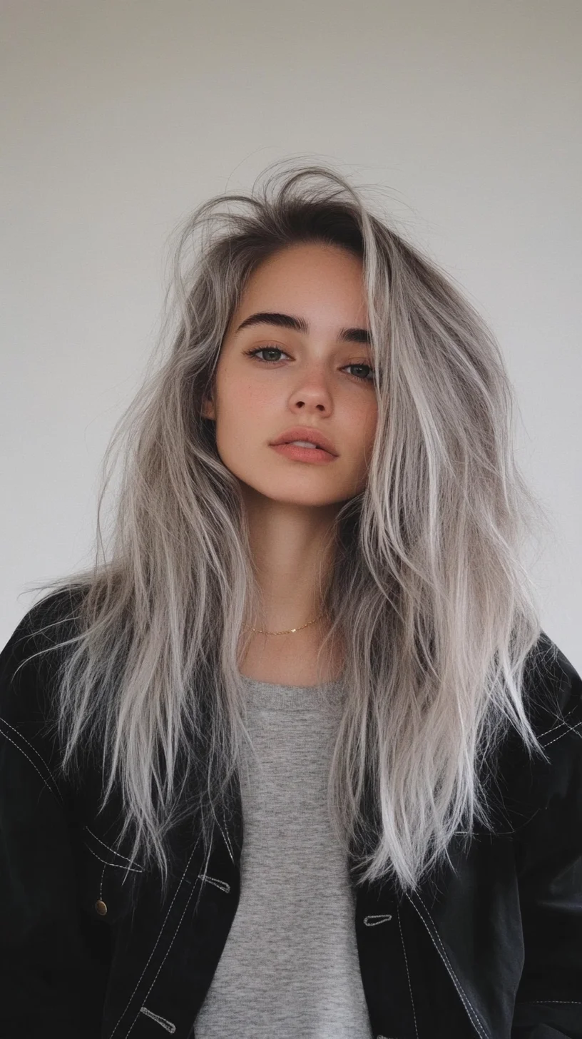 Effortlessly Chic The Voluminous Silver Mane