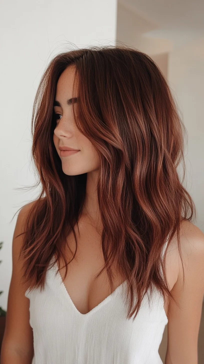 Effortlessly Chic The Wavy Layered Lob