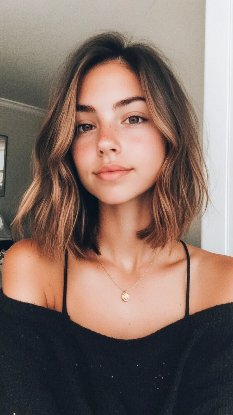 Effortlessly Chic: The Wavy Lob for Effortless Glam