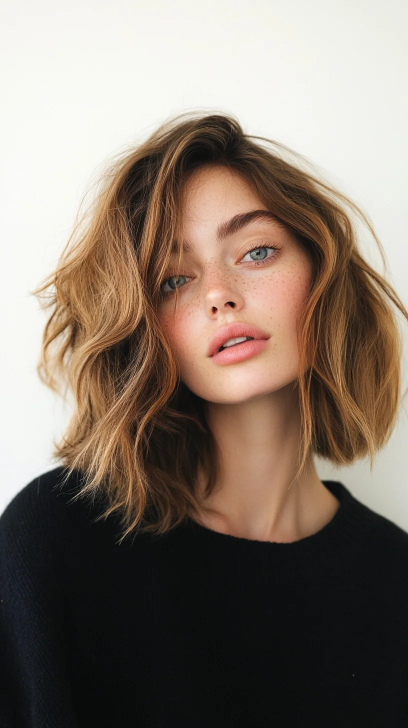 Effortlessly Chic The Wavy Lob Hairdo