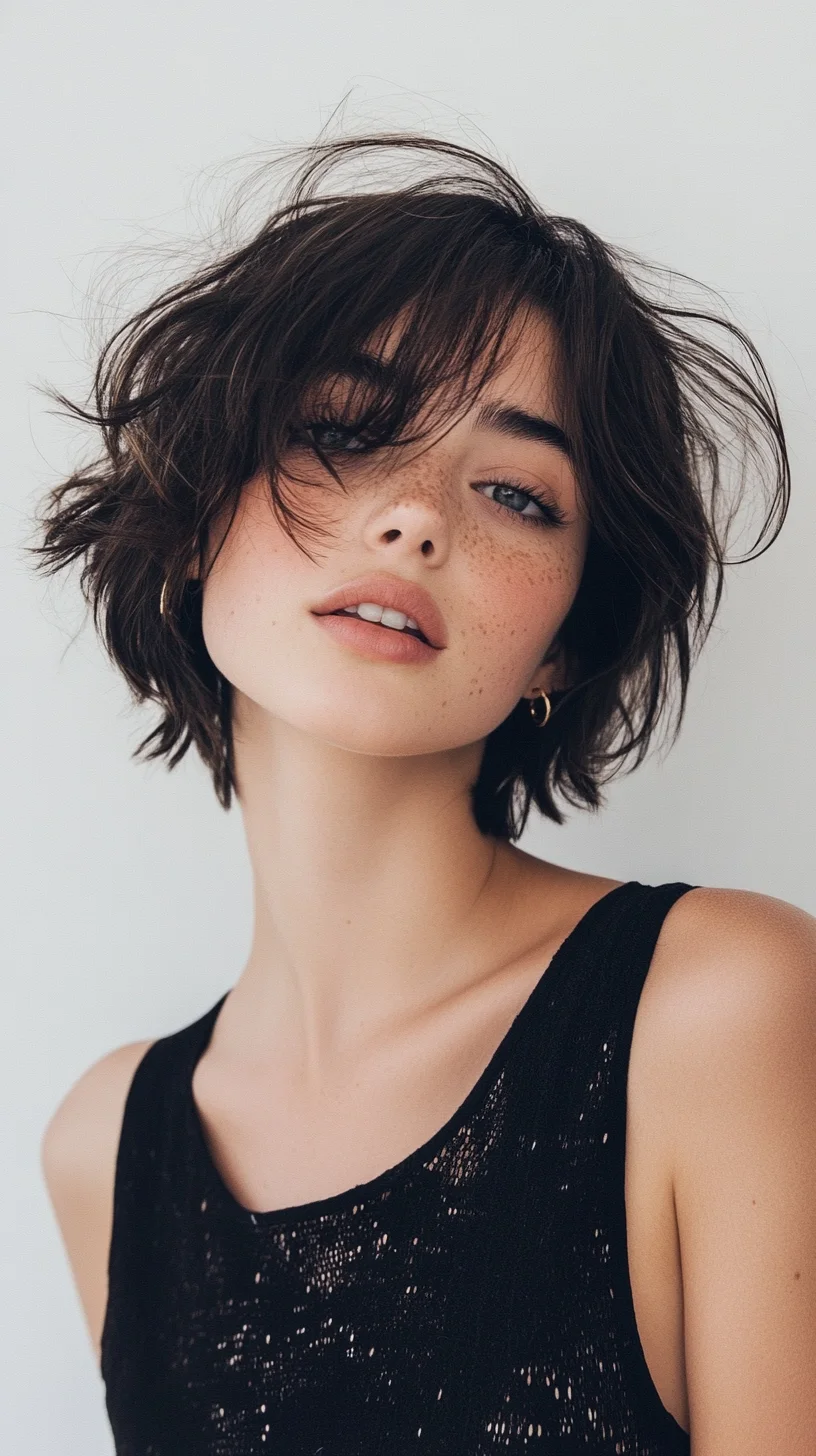 Effortlessly Chic Tousled Bob The Perfect Blend of Elegance and Playfulness