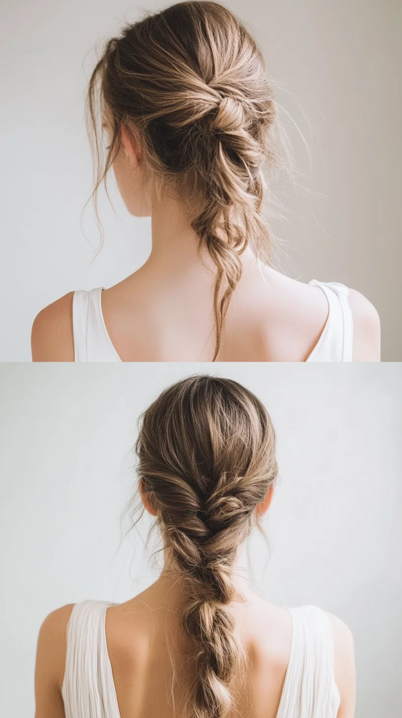 Effortlessly Chic Twisted Braid: A Timeless Look