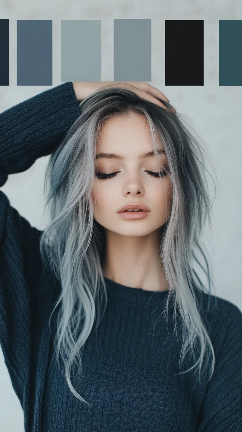 Effortlessly Edgy: Embrace the Beauty of Wavy Ash Blonde Locks