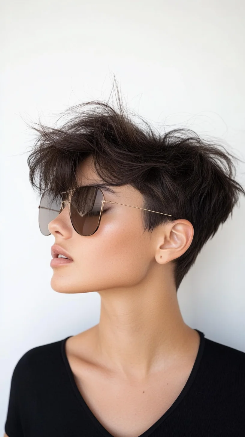 Effortlessly Edgy Pixie Perfect for Any Occasion