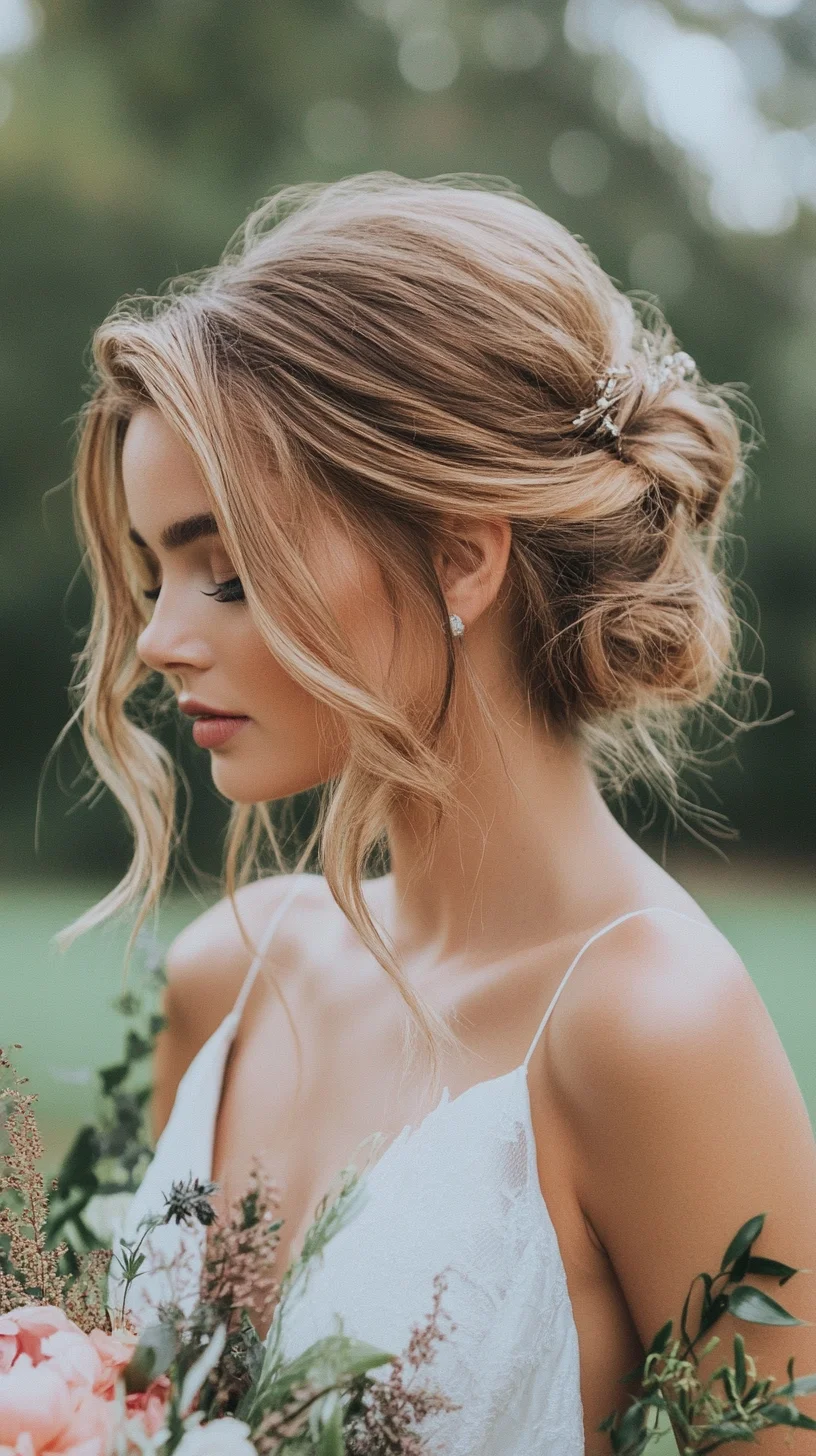 Effortlessly Elegant Loose Bun A Timeless Bridal Choice