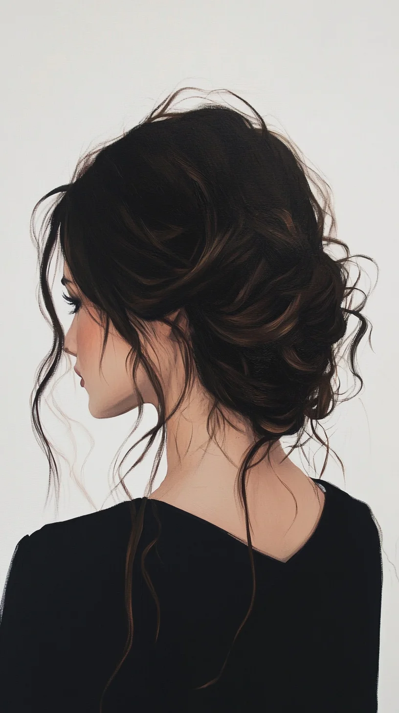 Effortlessly Elegant The Romantic Messy Updo for Any Occasion