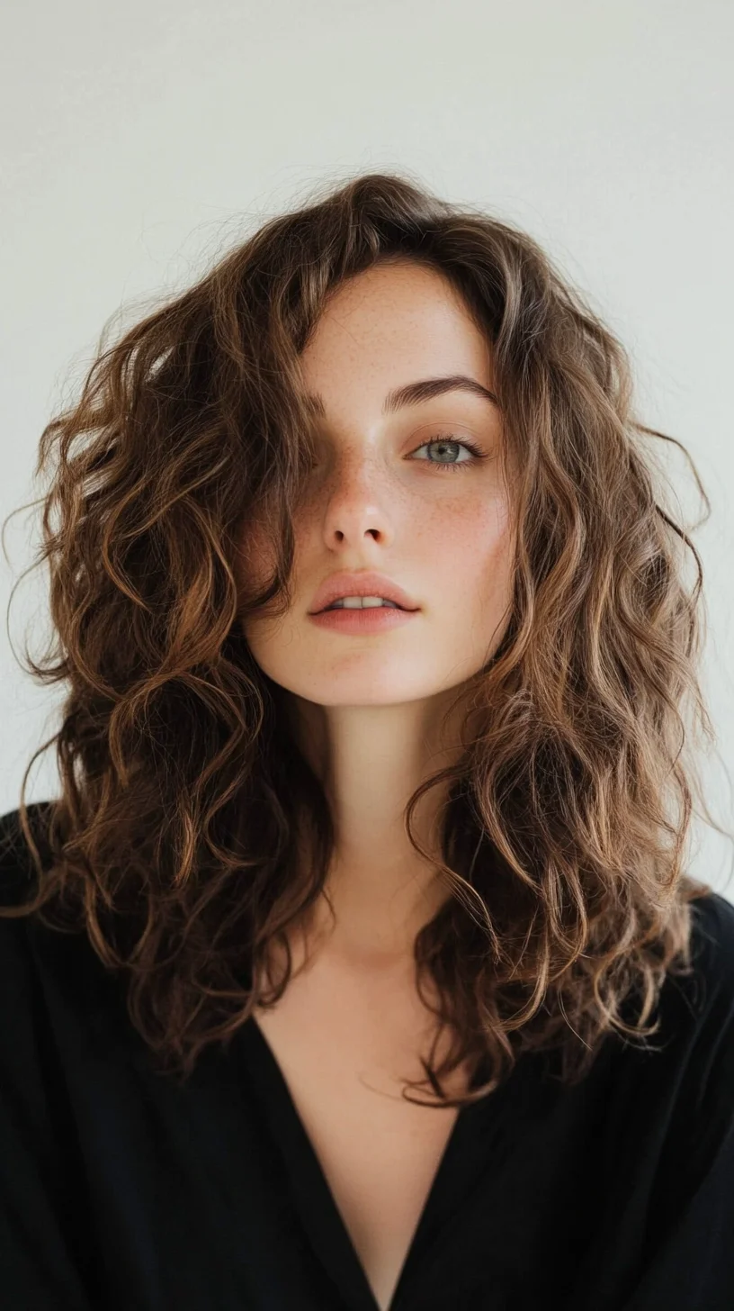 Effortlessly Elegant The Tousled Curly Hairstyle