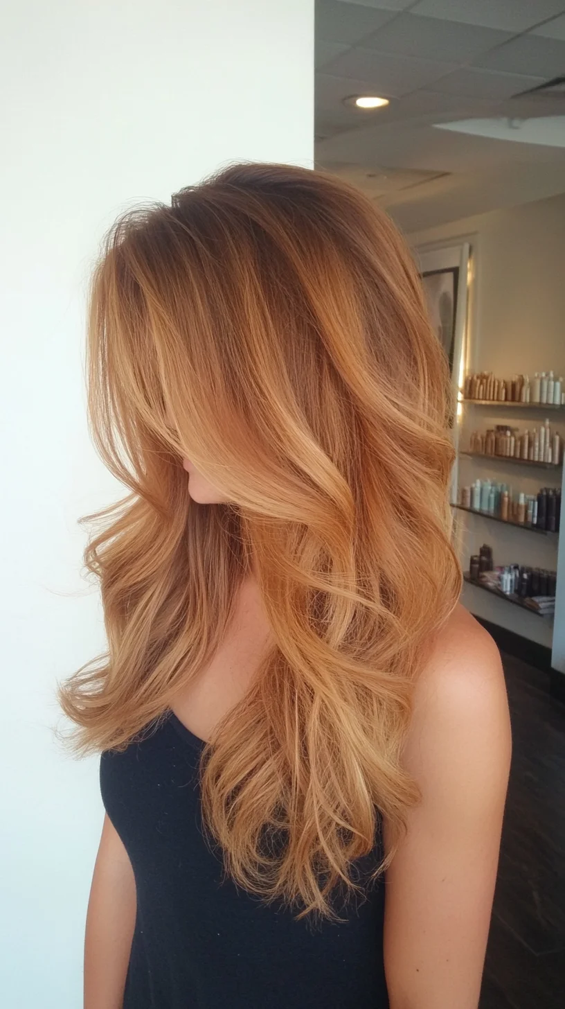 Effortlessly Glam: The Perfect Long, Wavy Ombre Look