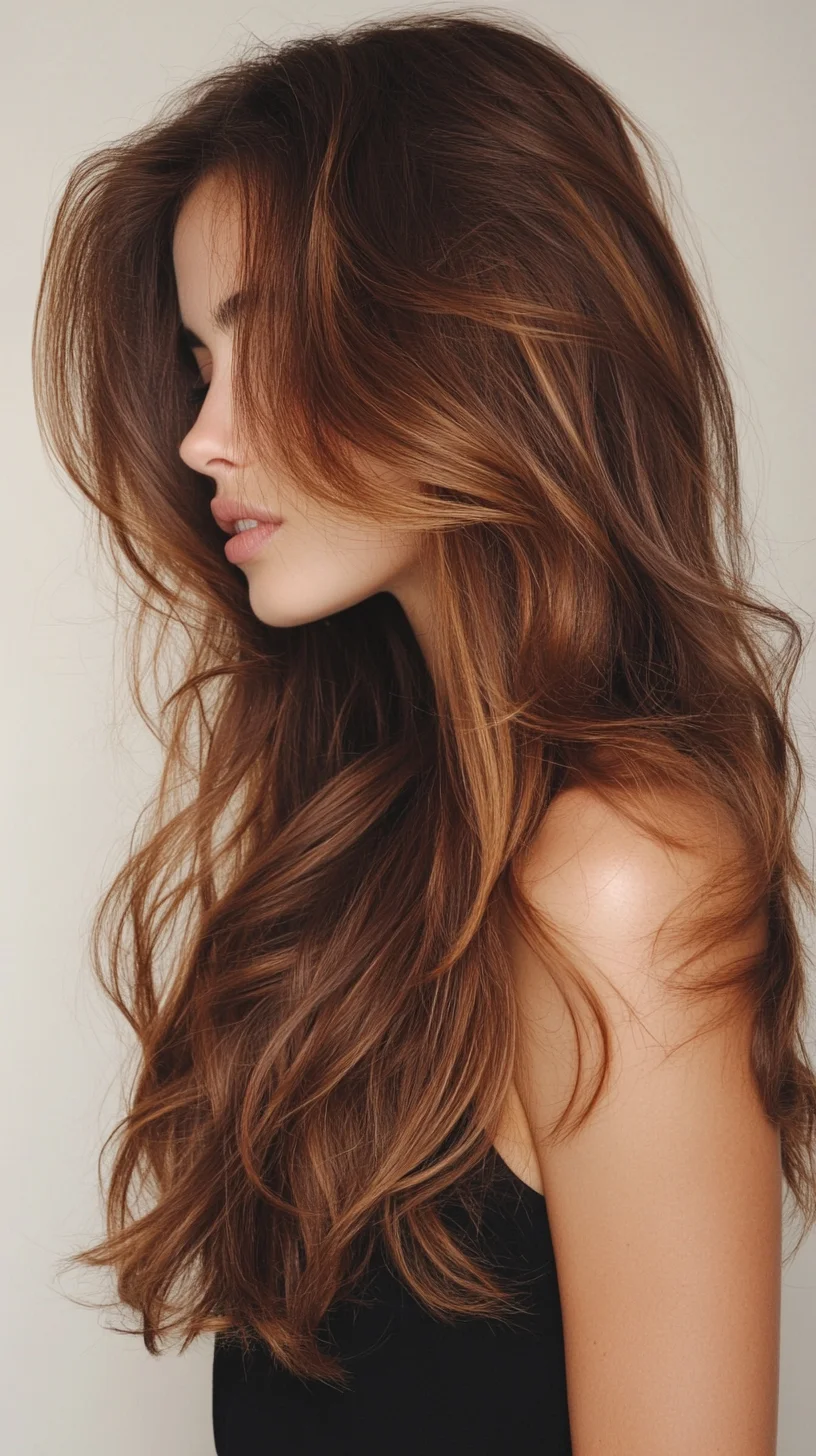 Effortlessly Glamorous: The Perfect Long Layered Waves