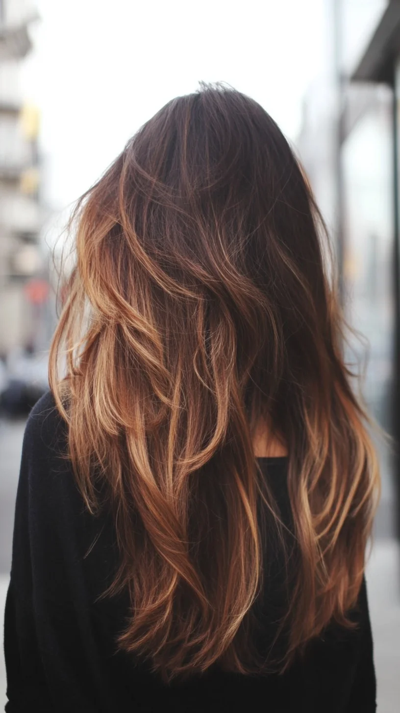 Effortlessly Gorgeous: Long, Layered Hair with Sun-Kissed Highlights