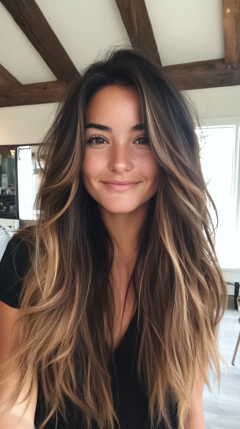 Effortlessly Natural: The Free-Flowing Long Layered Mane