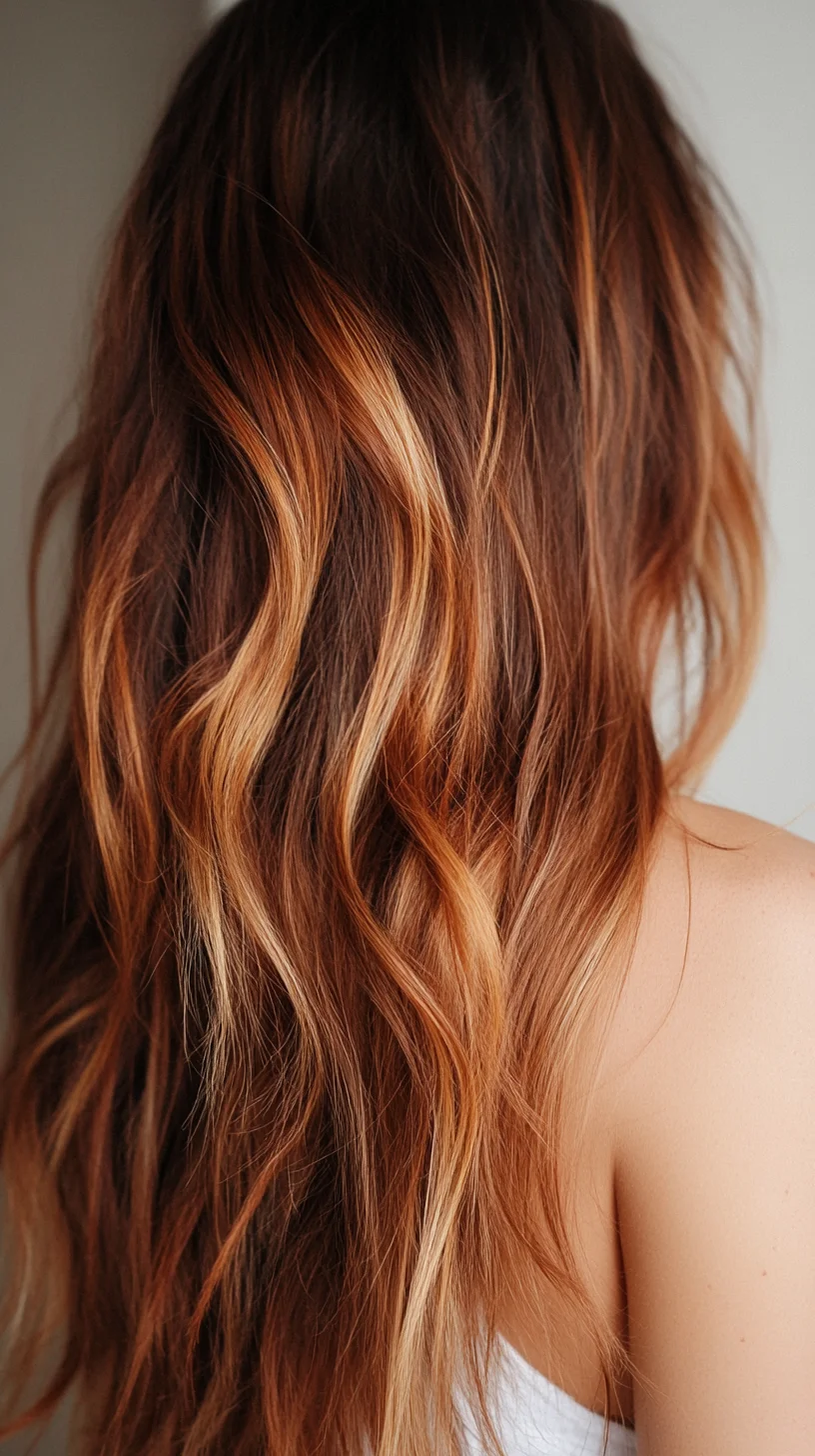 Effortlessly Radiant The Perfect Blend of Cascading Waves and Sun-Kissed Highlights