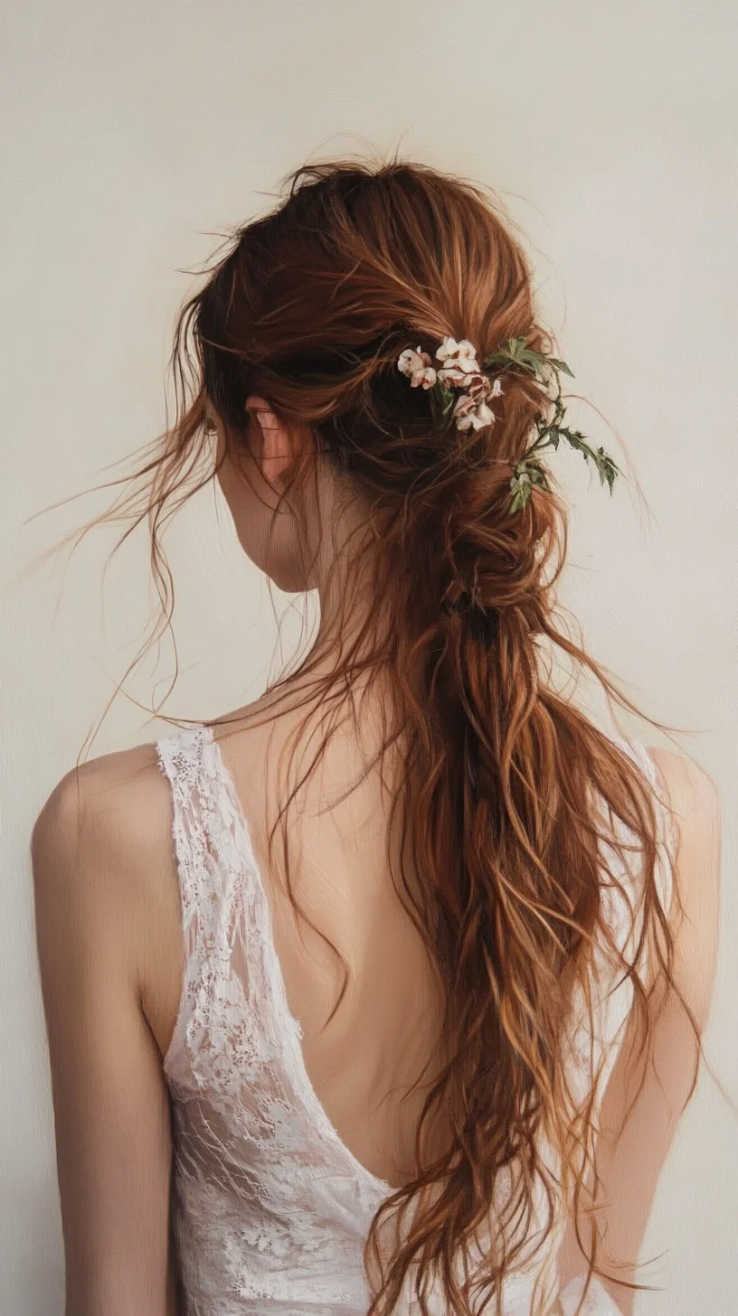 Effortlessly Romantic Loose Half-Up Hairstyle