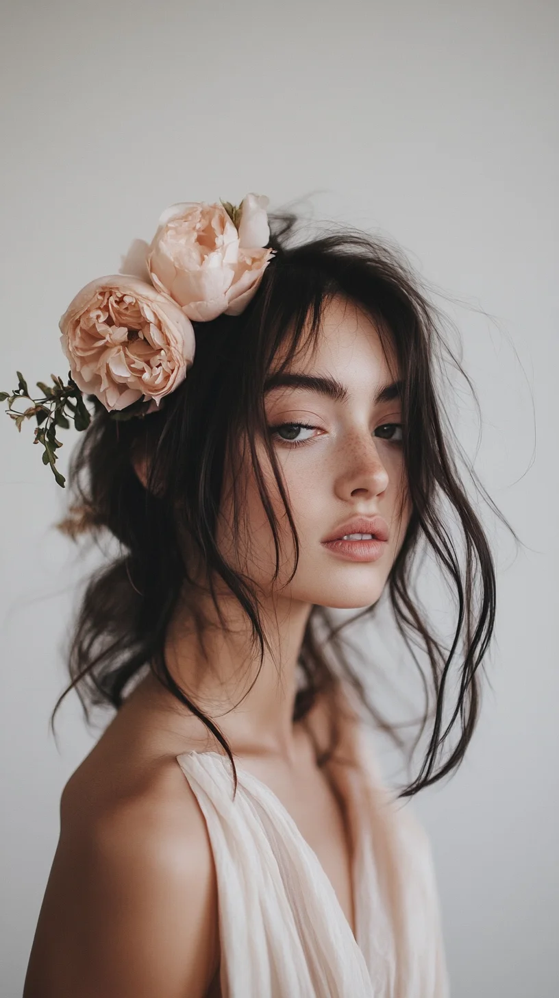 Effortlessly Romantic The Bohemian Bloom Hairstyle