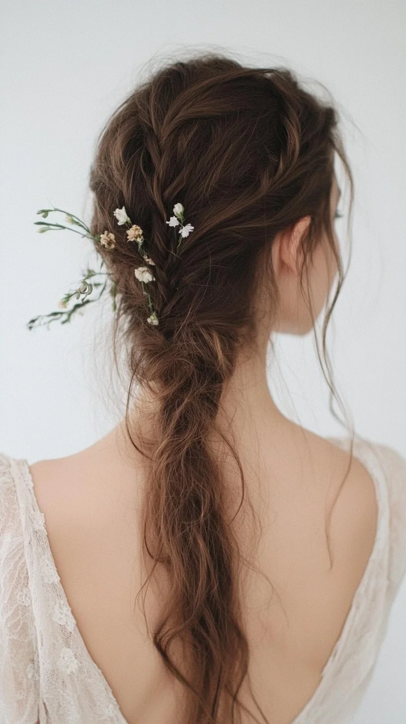 Effortlessly Romantic The Bohemian Braided Half-Up Do