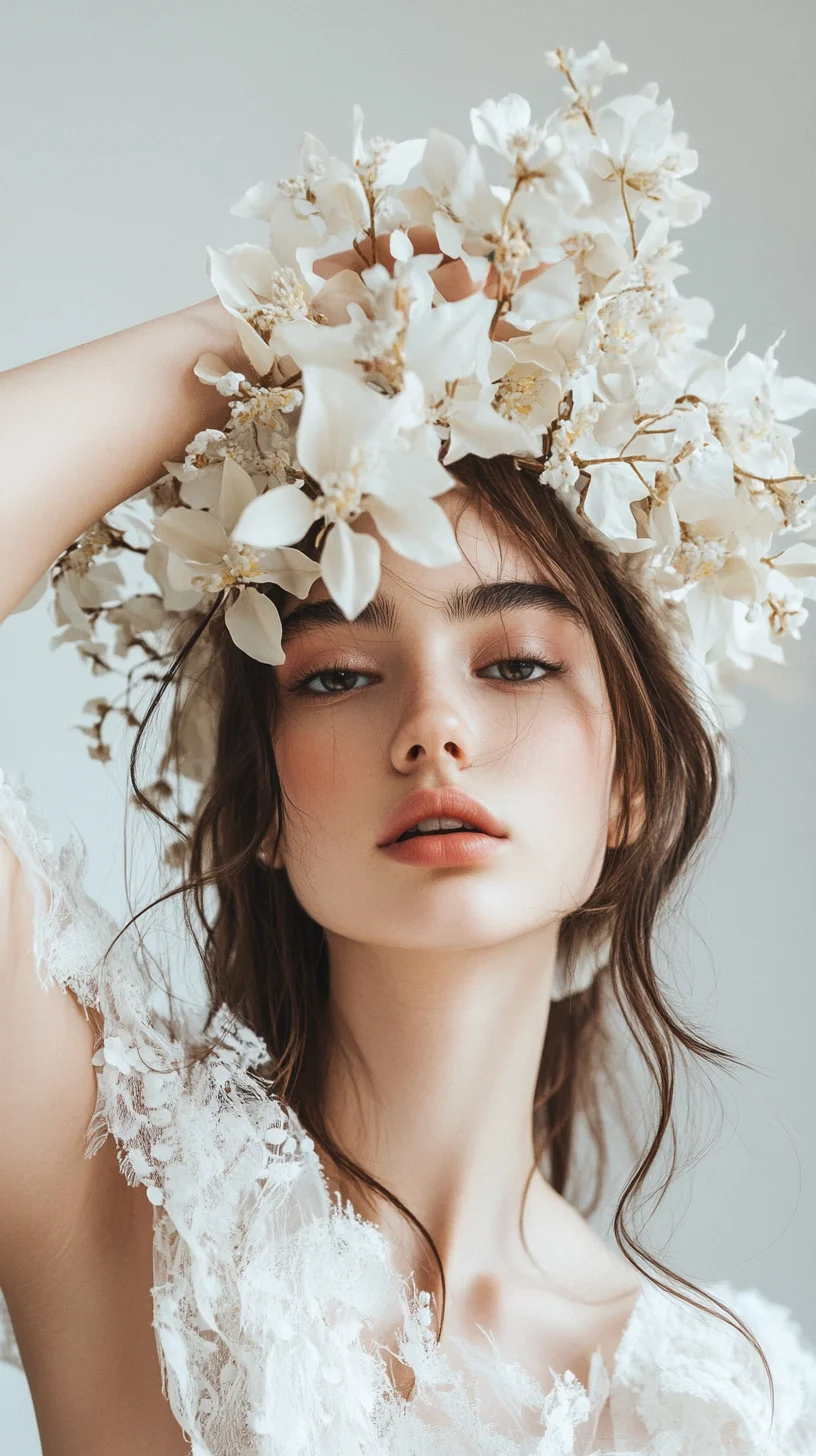 Effortlessly Romantic The Bohemian Floral Crown Updo