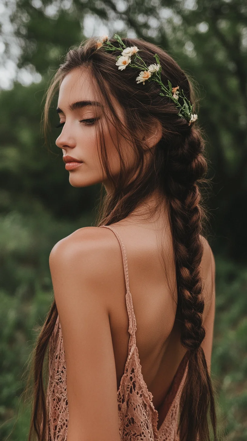 Effortlessly Romantic The Boho Braided Crown