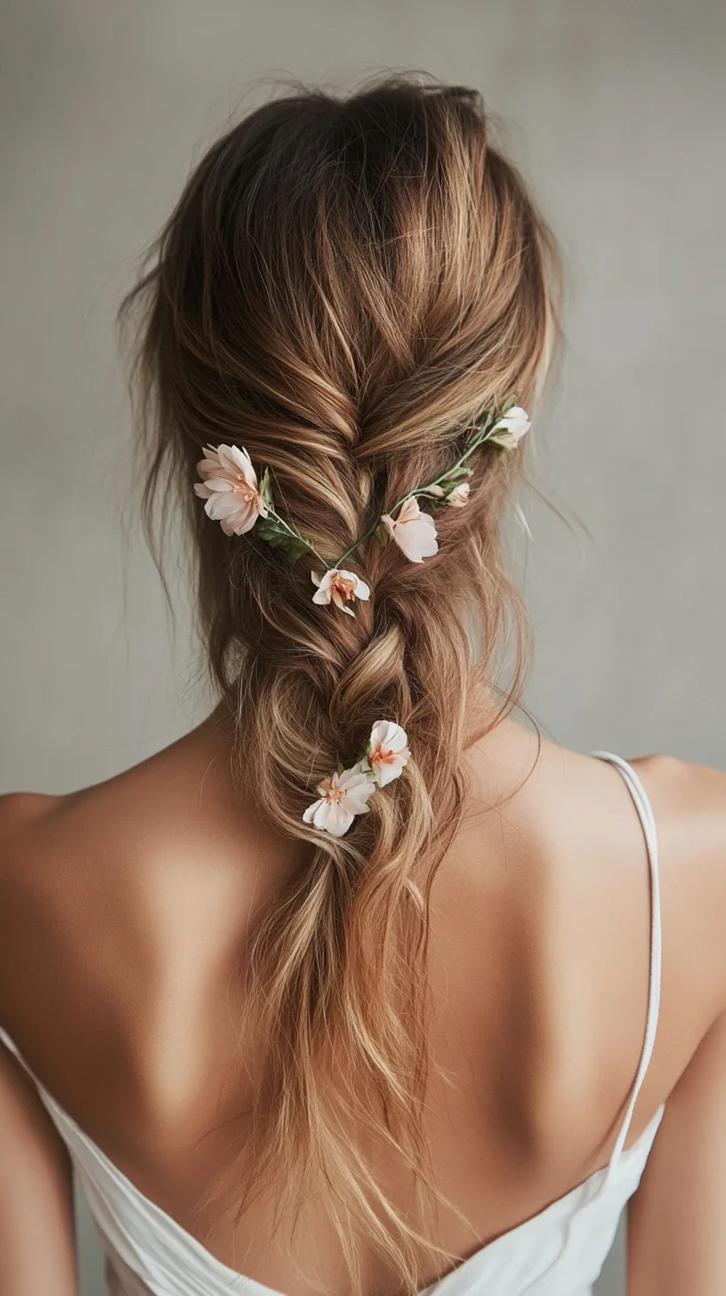 Effortlessly Romantic The Floral-Inspired Braided Style