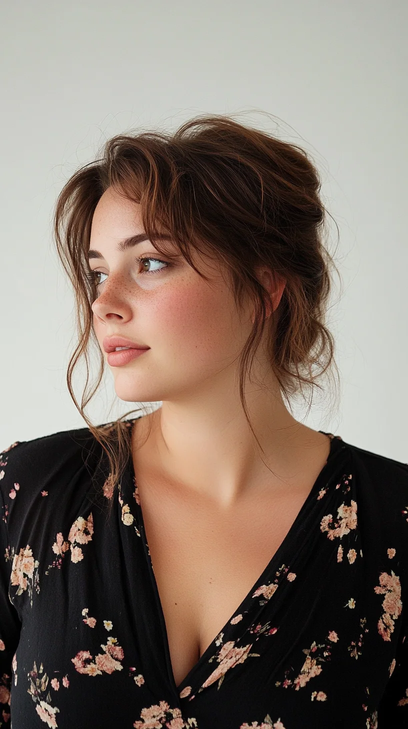 Effortlessly Romantic The Tousled Half-Updo with Soft Waves