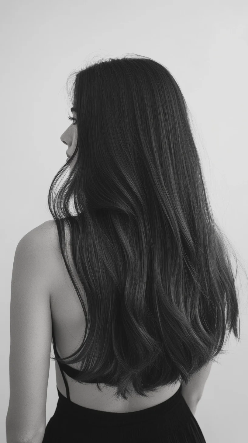 Effortlessly Sleek The Long, Flowing Mane