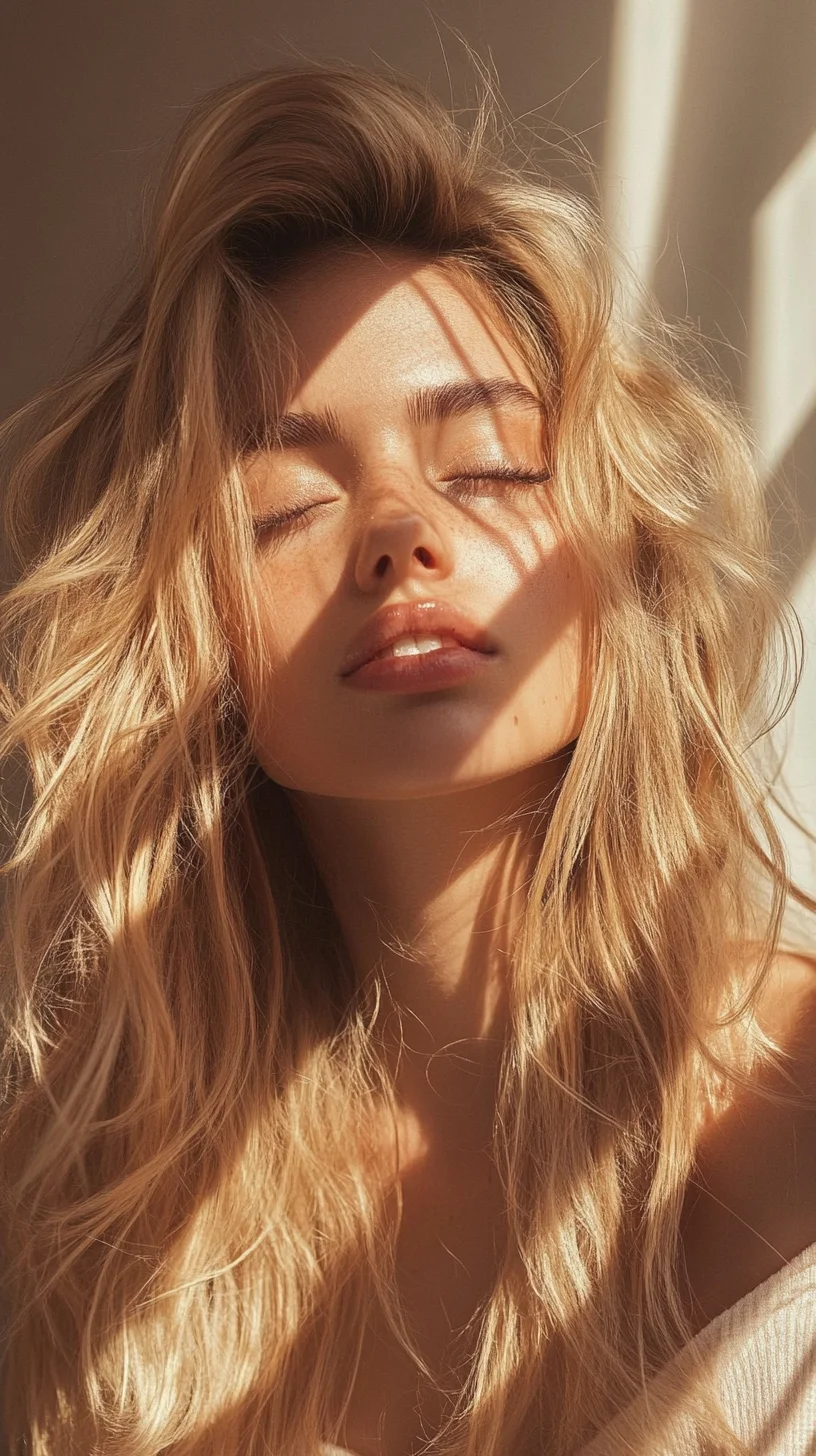 Effortlessly Tousled Waves The Perfect Blend of Beachy Vibes and Glamorous Charm