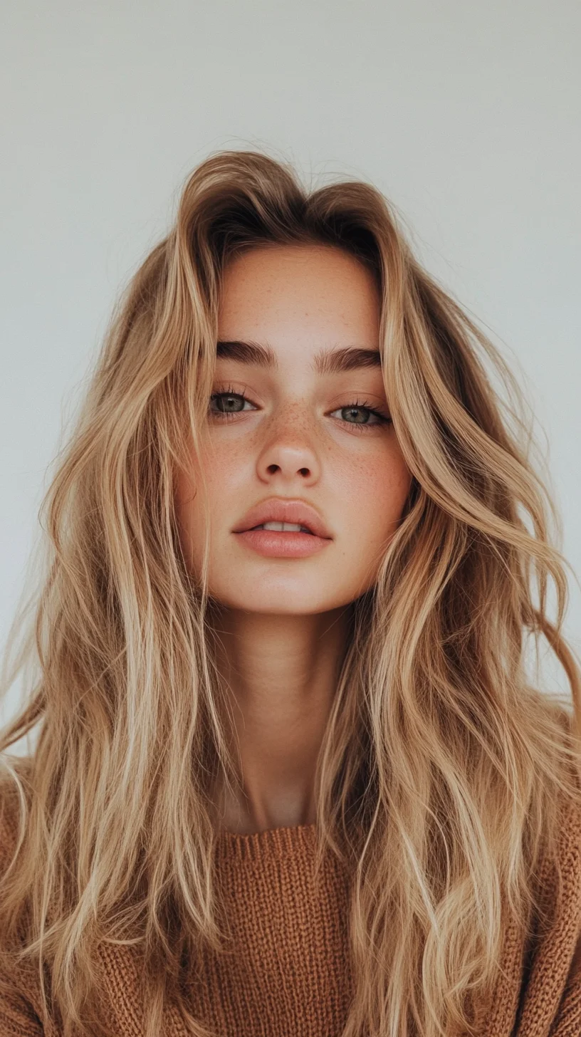 Effortlessly Tousled Waves: The Ultimate Beachy Hair