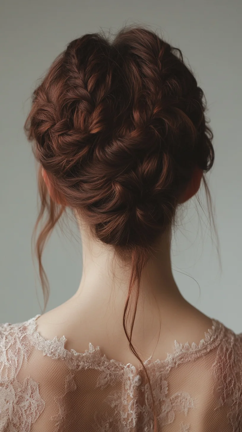 Elegant Braided Updo A Perfect Blend of Romance and Refined Style