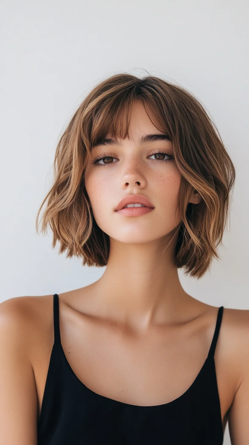 Elevate Your Look with a Chic Textured Bob Versatile Styling for Every Face Shape