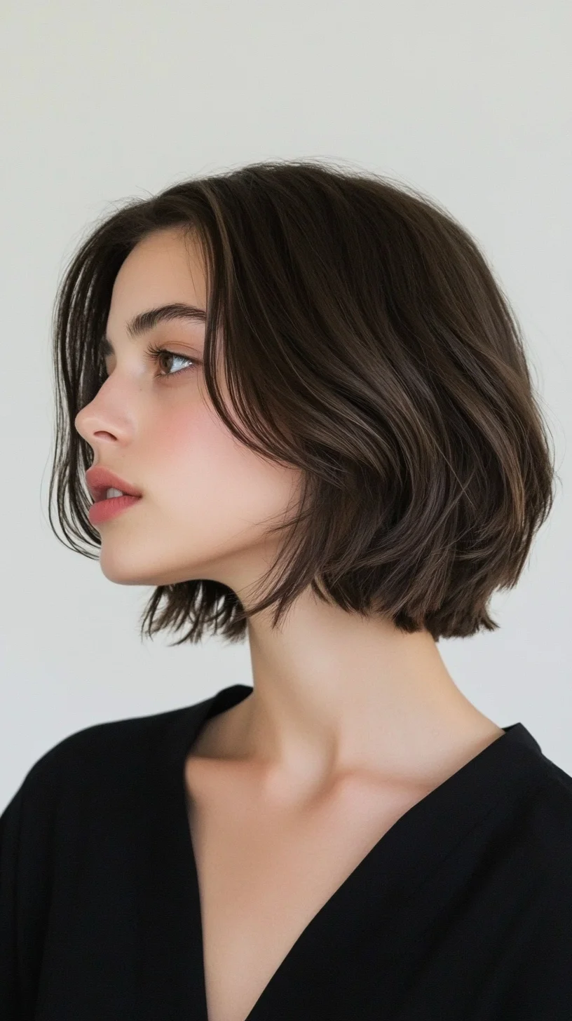 Embrace Effortless Chic with the Modern Wavy Bob